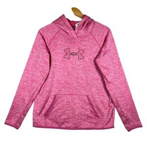 Under Armour ColdGear Pink‎ STORM Heathered Pullover Hoodie Women's Medium